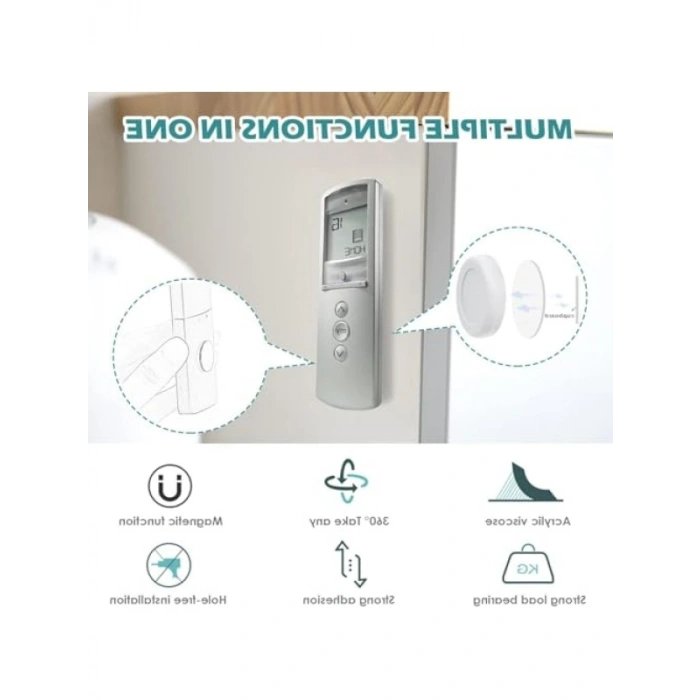 Mıknatıslı Uzaktan Kumanda Tutucu - 6lı Paket
