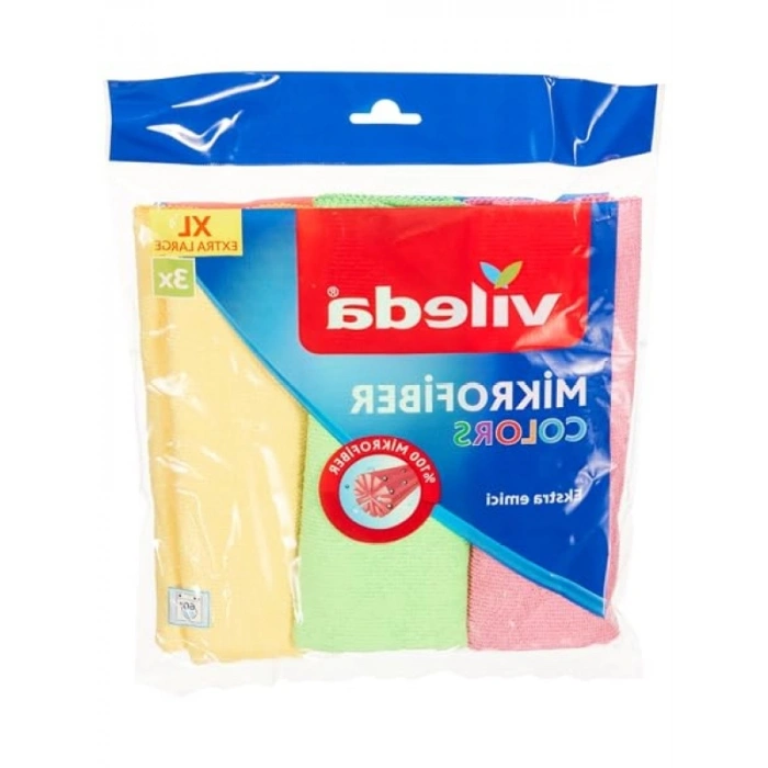 Mikrofiber Temizlik Bezi - 3lü Paket, Farklı Renk Seçenekleri