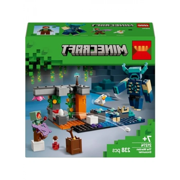 Minecraft Bekçi Karşılaşması - 7 Yaş ve Üzeri Çocuklar için Aksiyon Dolu Yapım Seti (238 Parça)