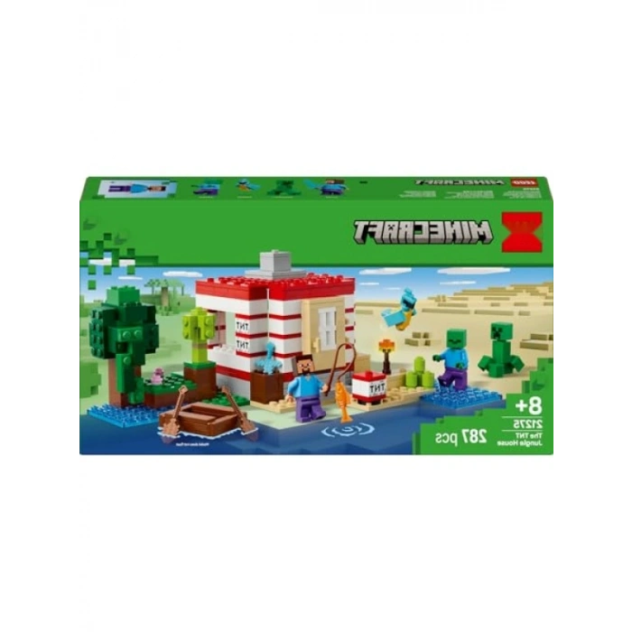 Minecraft Temalı TNT Büyük Orman Evi - 8 Yaş ve Üzeri için Yaratıcı Yapım Seti