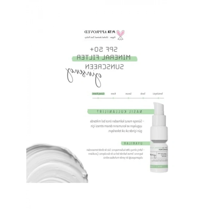 Mineral Filtre Güneş Kremi SPF 50+ 50ml