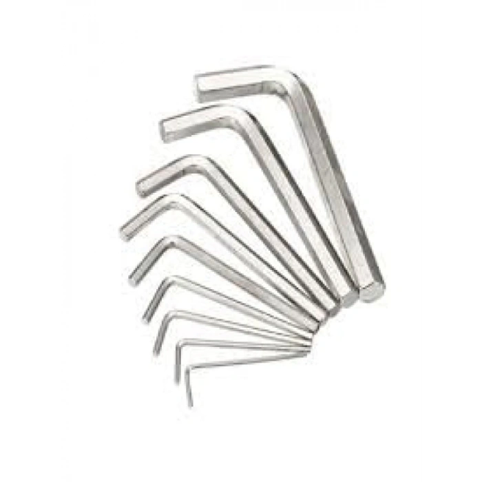 Mini Alyan Anahtarı Seti, 9 Parça, Çelik, 2 mm - 10 mm