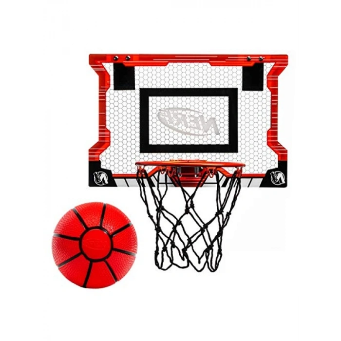 Mini Basketbol Potası Seti - Kapı Üstü Kullanım için Dayanıklı Çelik Çerçeve ve Mini Top