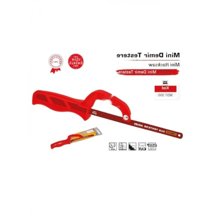 Mini Demir Testere, 30 cm Değiştirilebilir Bıçaklı Hafif Alet