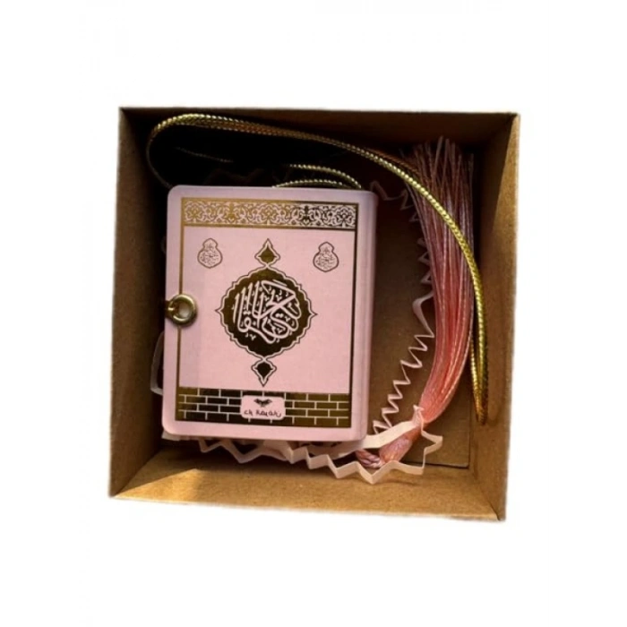Mini Kuranı Kerim - Araba İçin Pembe Renk