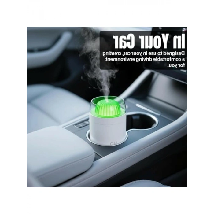 Mini Taşınabilir Hava Nemlendirici - USB Çıkışlı, Beyaz