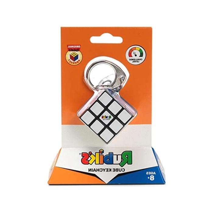 Minyatür 3x3 Zeka Küpü Anahtarlık Aksesuarı