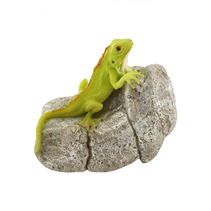 Minyatür Peri Bahçesi ve Teraryum İguana Heykeli - 8,3 cm