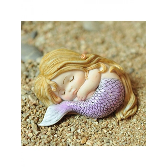 Minyatür Uyuyan Küçük Denizkızı, 8,25 cm
