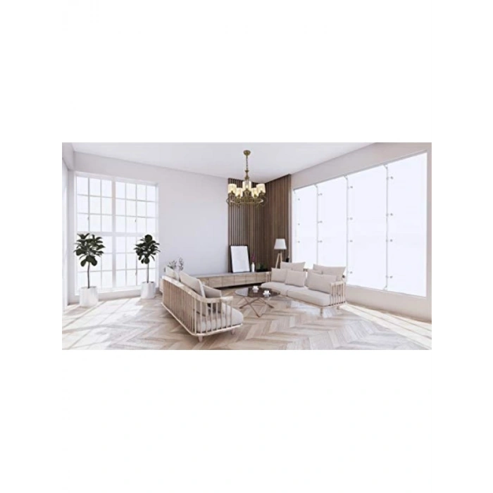 Modern Avize, Eskitme Kaplama, E14, Metal ve Cam, 70 cm