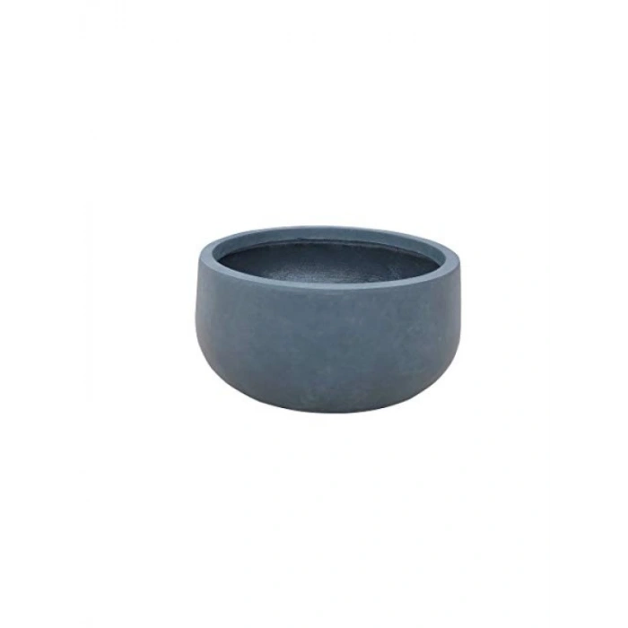 Modern Beton Yuvarlak Kase Saksı, 50,8 cm