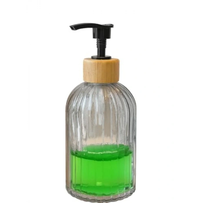 Modern Cam Sıvı Sabunluk Seti, 300 ml - 2li
