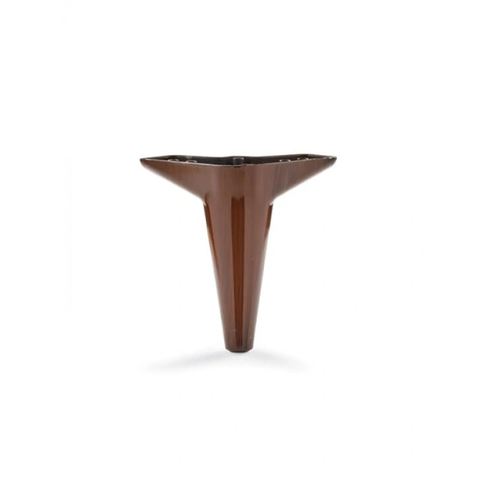 Modern Konik Ayak - Ceviz Renk, 15 cm Yükseklik, Vidalar Dahil