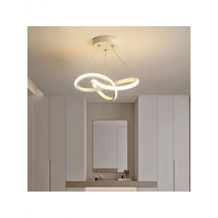 Modern Tasarımlı UltraPower LED Sarkıt Avize, 36W, 6500K Beyaz Işık, Ayarlanabilir Yükseklik