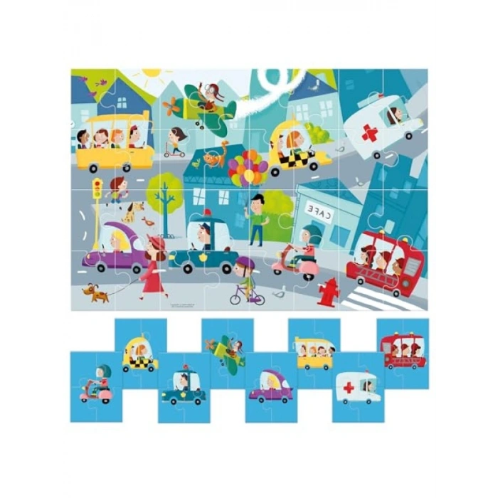 Montessori Eğitici 8+1 Parça Puzzle Seti