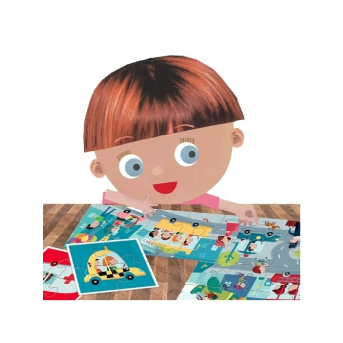 Montessori Eğitici 8+1 Parça Puzzle Seti
