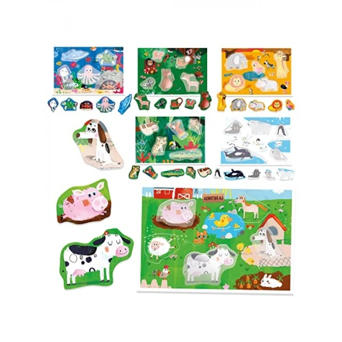 Montessori Temalı Eğitici Lotto Oyunu - 2-5 Yaş Arası