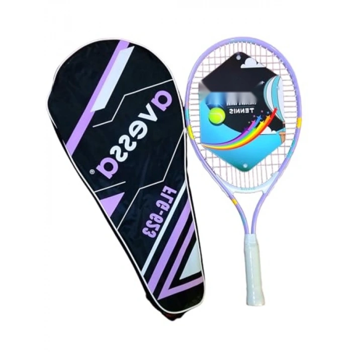 Mor Flamingo Desenli 23 inç Tenis Raketi