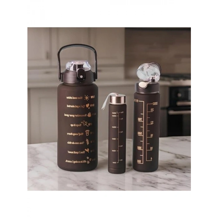 Motivasyonel Su Matarası 3lü Set