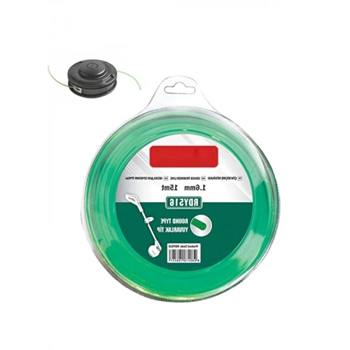 Motorlu Tırpan Yedek Tel - Yuvarlak, 1.6 mm, 15 Metre