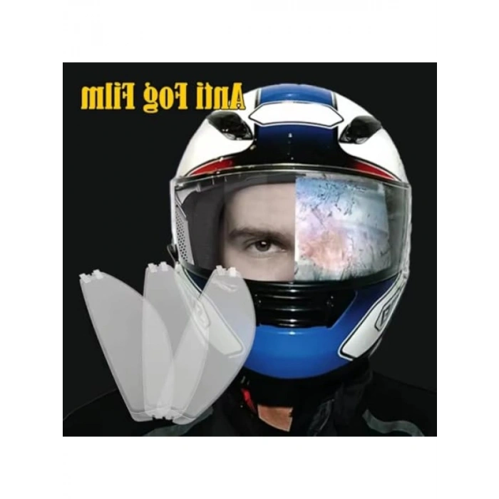 Motosiklet Kaskı için Buğu Önleyici Vizör Film