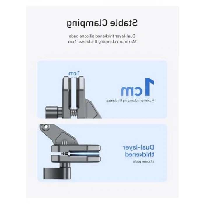 Motosiklet Ön Cam Klipsi - Aksiyon Kamerası Montajı