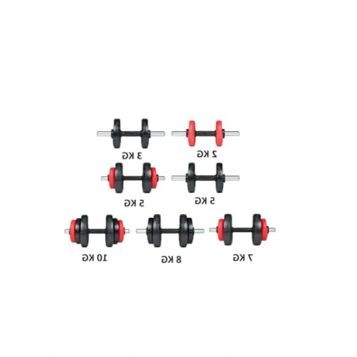 Multifonksiyonel Grip Plakalı Dambıl Seti
