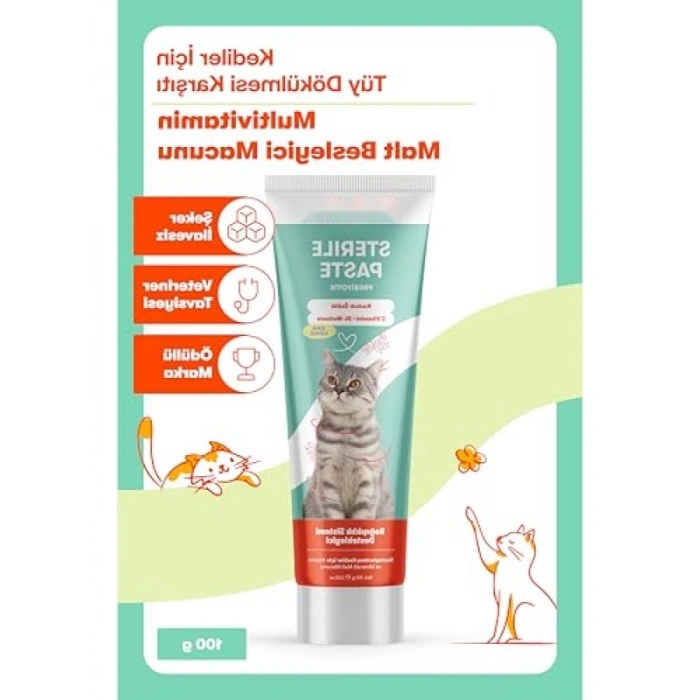 Multivitaminli Malt Macun - Kısır Kediler İçin 100g