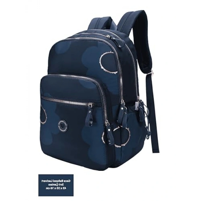 Navy Renk Sırt Çantası - Laptop Bölmesi ile