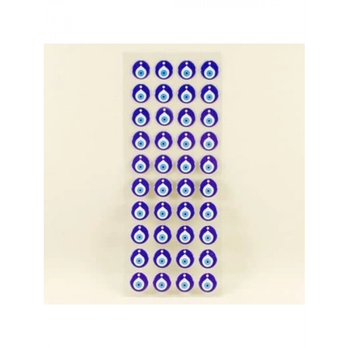 Nazar Boncuğu Sticker - 40 Adet, Kendinden Yapışkanlı