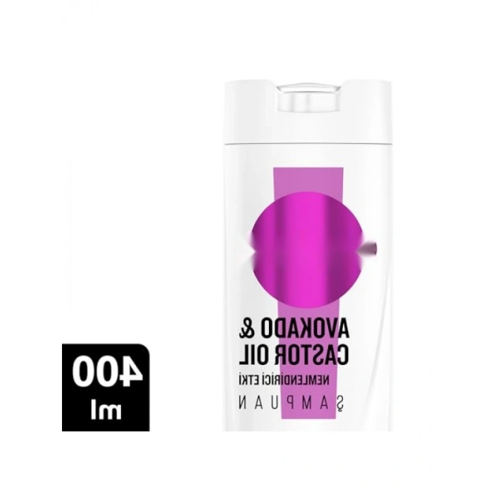 Nemlendirici Etkili Şampuan - Avokado ve Castor Oil (400 ml)
