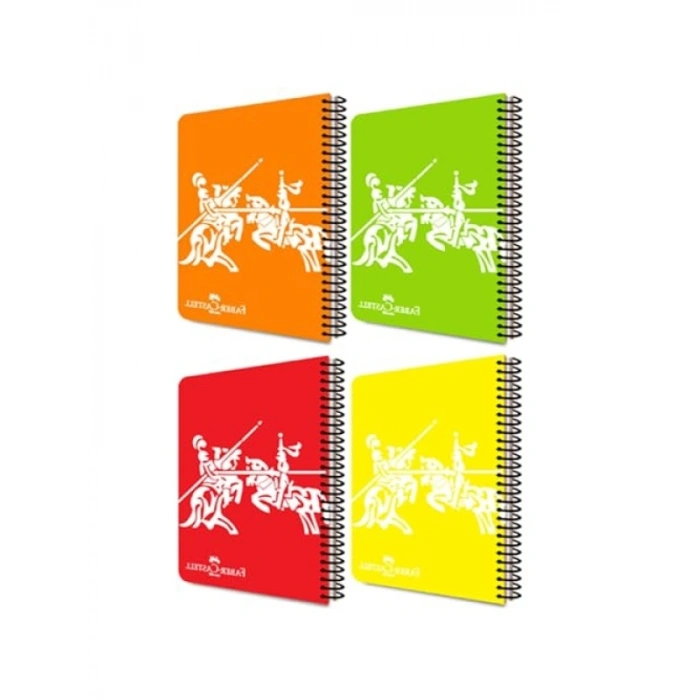 Neon Desenli Spiralli Defter, A4, 80 Yaprak