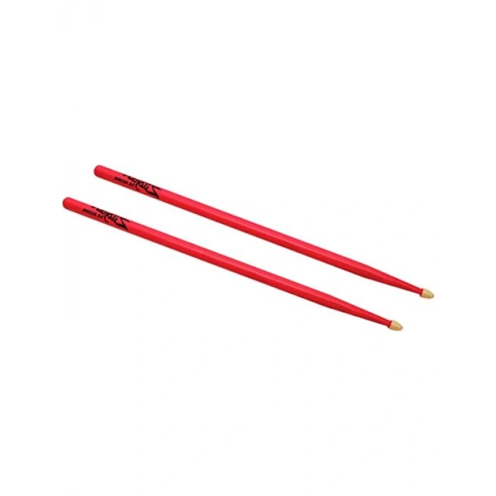 Neon Pembe 5A Hickory Davul Çubukları - Ahşap Akorn Uç