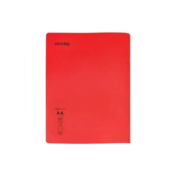 Neon Renkli 3lü A4 Defter Seti - 60 Yaprak