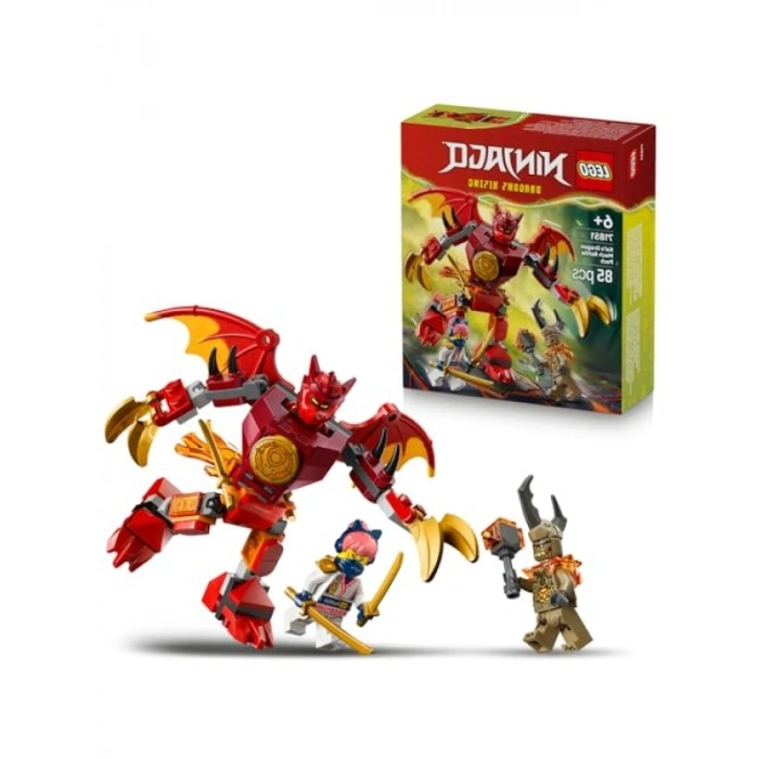 NINJAGO Kainin Ejderha Robotu Savaş Seti, 3 Minifigür ve 85 Parça