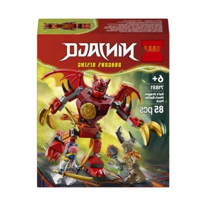 NINJAGO Kainin Ejderha Robotu Savaş Seti, 3 Minifigür ve 85 Parça