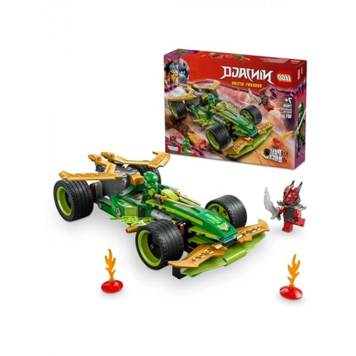 Ninjago Lloyd Çek-Bırak Yarış Arabası Yapım Seti - 181 Parça