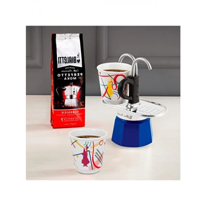 Ocak Üstü Espresso Pişirici ve 2 Fincan Seti