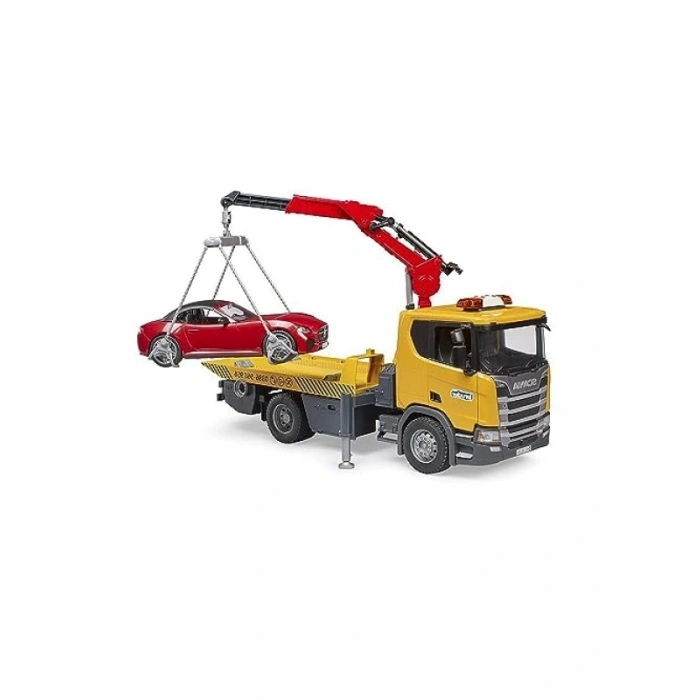 Ölçekli Scania 560R Çekici ve Roadster Araba Seti