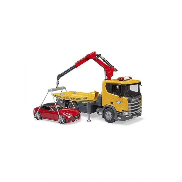 Ölçekli Scania 560R Çekici ve Roadster Araba Seti