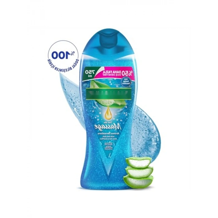 Ölü Deniz Tuzu ve Aloe Vera ile Peeling Etkili Duş Jeli - 750ml