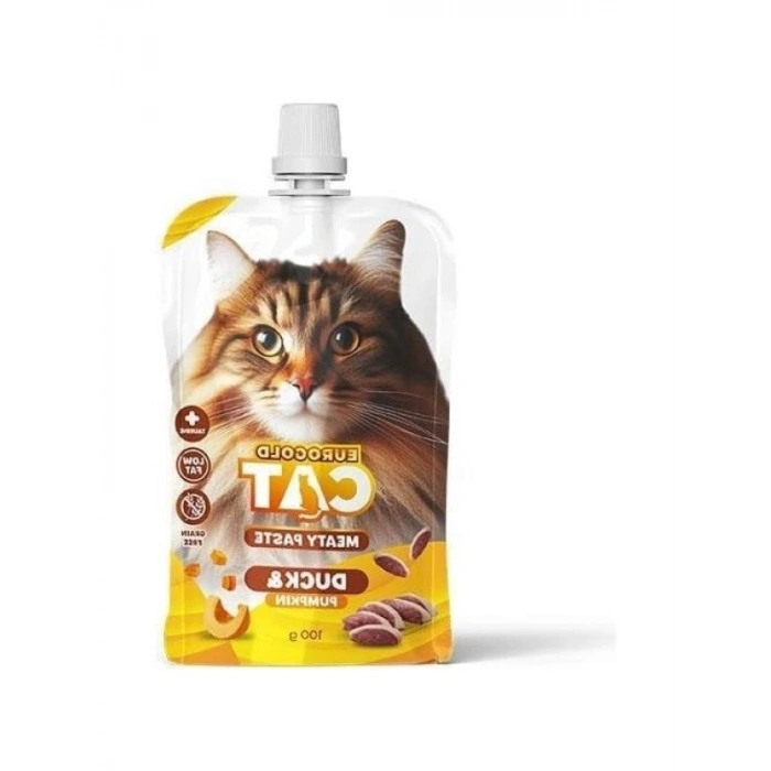 Ördek ve Balkabağı İçeren Kedilere Özel Et Ezmesi - 100 gr