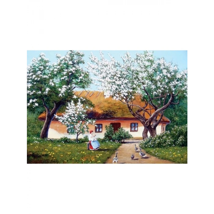 Ördekli Bahçe Puzzle, 1000 Parça Yapboz