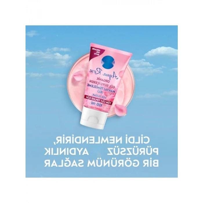 Organik Gül Suyu İçeren Makyaj Temizleme Jeli 150 ml - Nemlendirici Etki