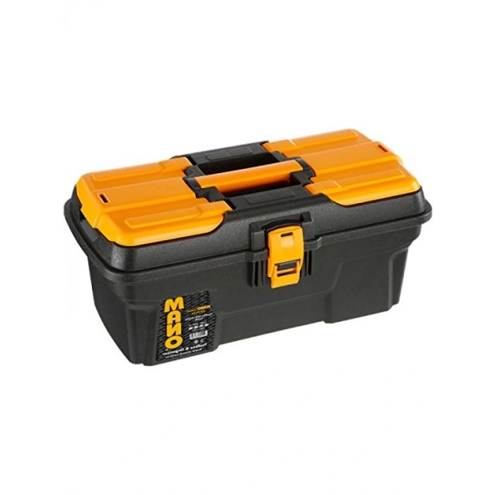 Organizerli Plastik Kilitli Takım Çantası, 16”, Siyah/Sarı