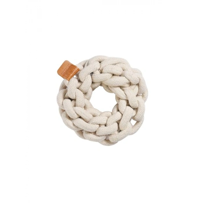 Örgü Halka Oyuncak - 13 cm Beyaz