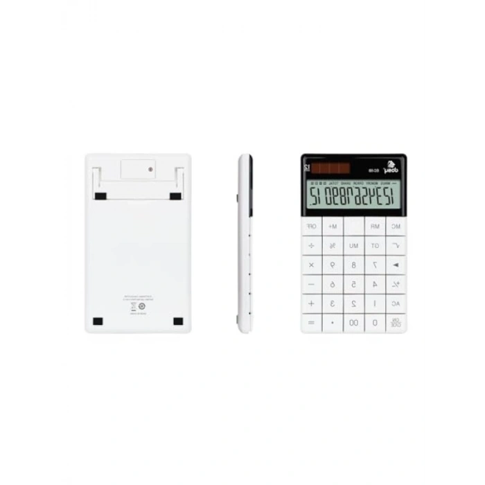 Orta Boy Beyaz Hesap Makinesi - 166mmx100mm
