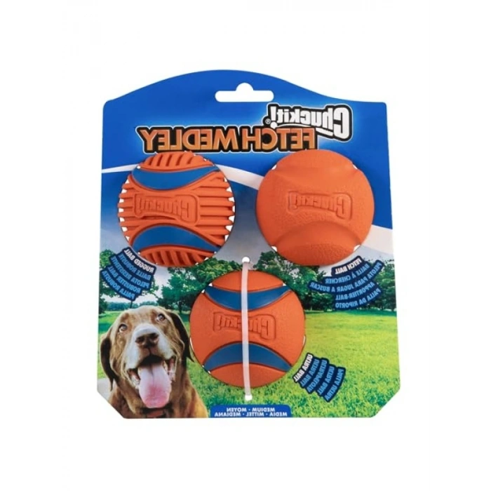 Orta Boy Köpekler İçin 3lü Oyun Topu Seti