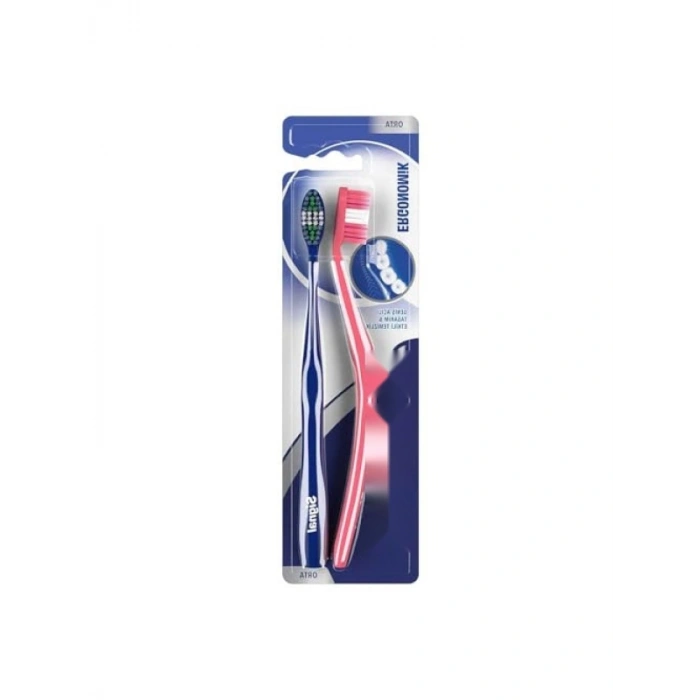 Orta Diş Fırçası 2li Set - Ergonomik Tasarım