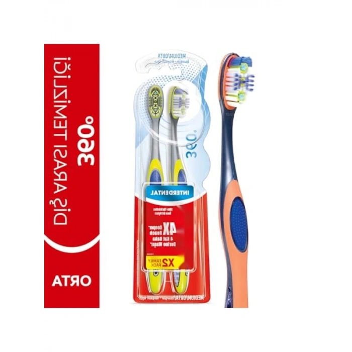 Orta diş fırçası 360° interdental 1+1 set